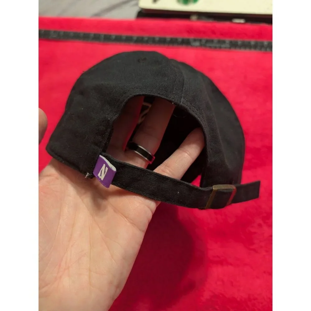 47 Brand Northwestern Wildcats Hat Cap Black Purple Cotton Adjustable OSFA - Picture 3 of 10